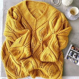 Интересный узор для джемпера спицами