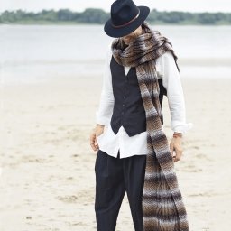 Вяжем шикарный мужской шарф