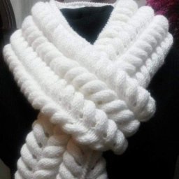 Зимний шарф "Азиатский колосок"