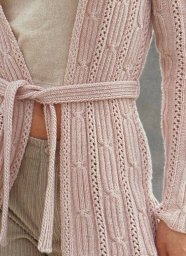 Узор для кардигана спицами. Схема узора