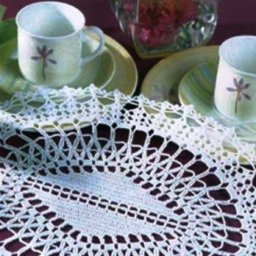 Интересная салфетка крючком