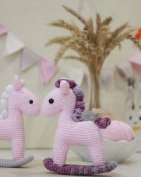 Лошадка-качалка крючком