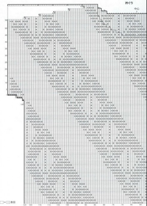 Кофточка с диагональными ажурными полосами связана спицами