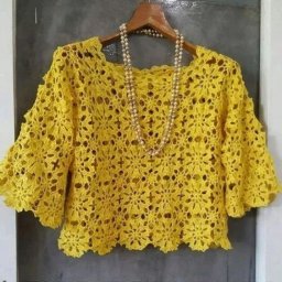 Мотив крючком для ажурной кофточки