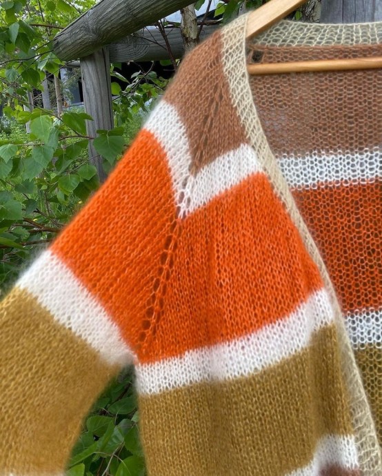 Описание кардигана из мохера Описание кардигана из мохера