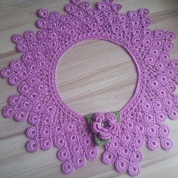 Роскошный воротник "Павлиний хвост"