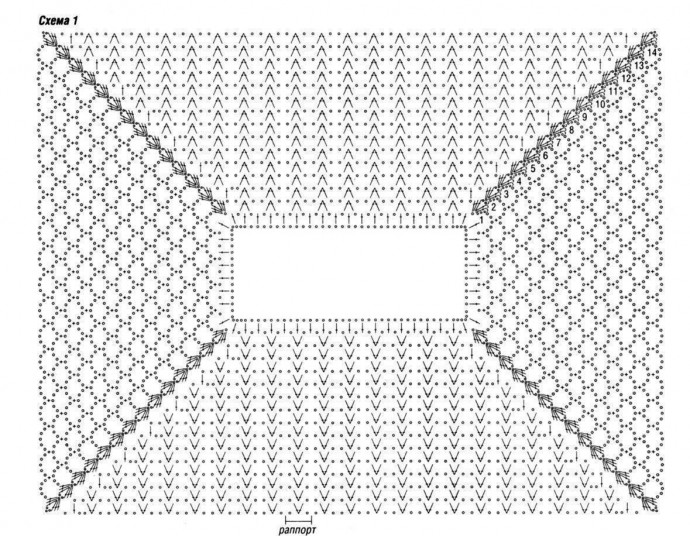 Схемы вязания реглана