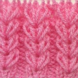 Узор "Колоски из вытянутых петель"