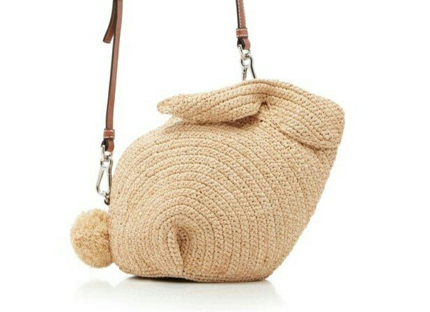 Tavşan şeklinde yaratıcı çanta, örgü tığ işi
