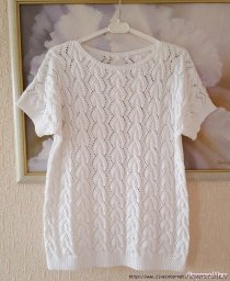 Ажурный летний джемпер