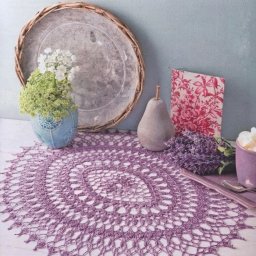 Ажурная салфеточка для украшения дома