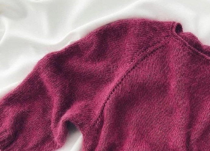 Джемпер из пуха норки