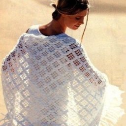 Очаровательная шаль крючком