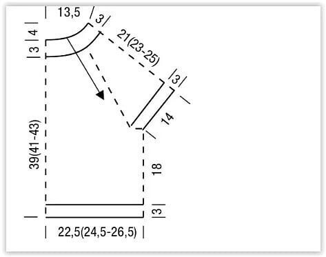 Сиреневый топ спицами