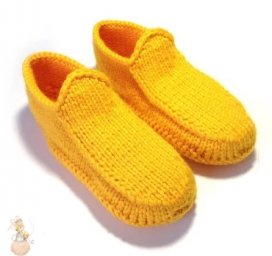 Κaк cвязaть тaпoчки-лoфеpы cпицaми.