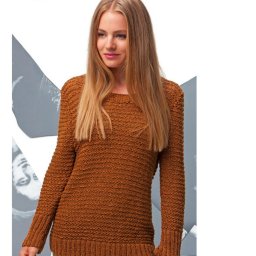 Классический пуловер спицами