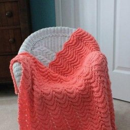 Нежный узор "Волна" - оптимальное решение для пледа