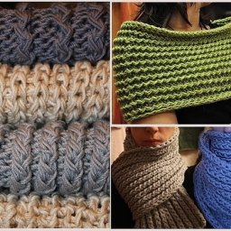 Простенький шарф американской резинкой