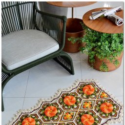 Роскошный мотив для коврика