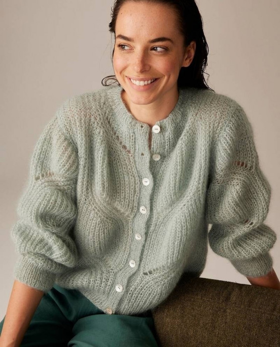 Кардиган спицами