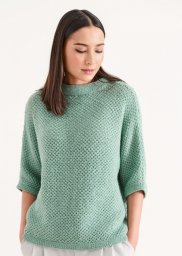 Интересный джемпер спицами