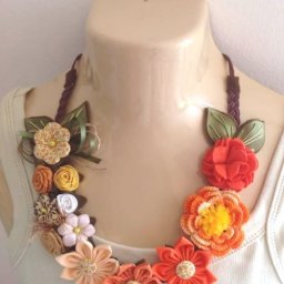 Примеры вязанного ожерелья /колье