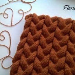Красивейший узор "коса с тенью", вяжем спицами