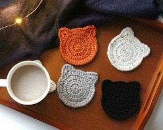 Подставка под кружку для любителя котиков