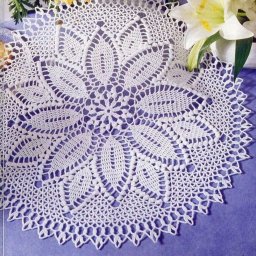 Простая салфетка крючком