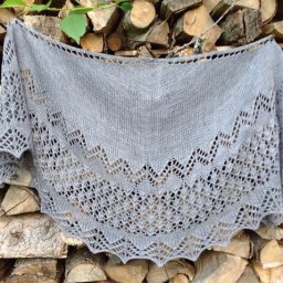 Роскошная шаль спицами