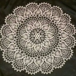 Салфетка "Паутинка", вяжем крючком