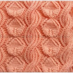 Узор со жгутами, вяжем спицами