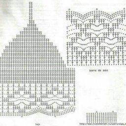 Варианты лифа, связанного крючком