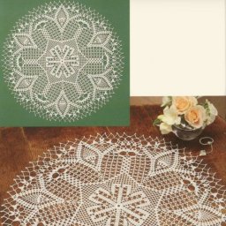 Ажурная салфетка крючком