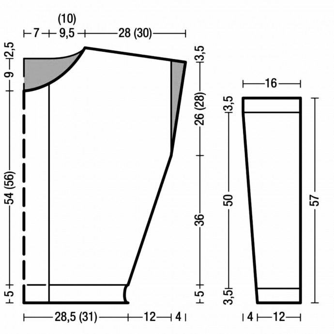 Бежевый джемпер спицами