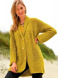 Жакет с шалевым воротником и широкими планками