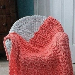 Теплый и уютный плед, вяжем спицами