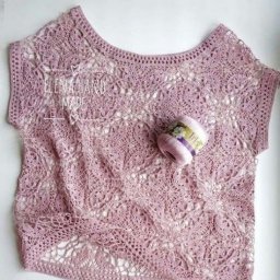 Женственная кофточка из ажурных мотивов