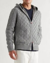 Серая мужская кофта на молнии: стиль и комфорт в одном изделии