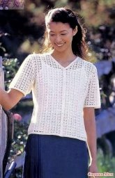 Белая рубашка крючком: стиль, ручная работа и воздушная элегантность