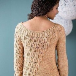 Асимметричная туника спицами