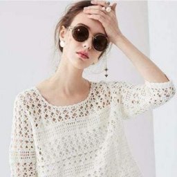 Ажурный джемпер крючком