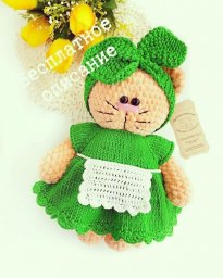 Вяжем очаровательного котика Персика - компаньона для детей, друга для взрослых