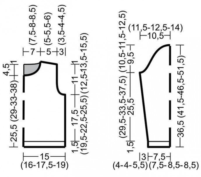 Детский джемпер с рельефными сердечками