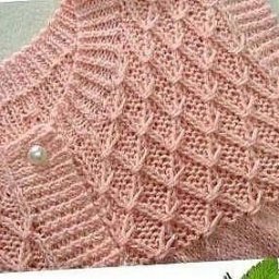 Красивый узор спицами