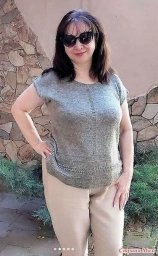 Базовый летний топ спицами