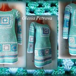 Нежное платье крючком