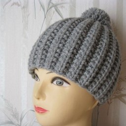 Простая шапочка французской резинкой