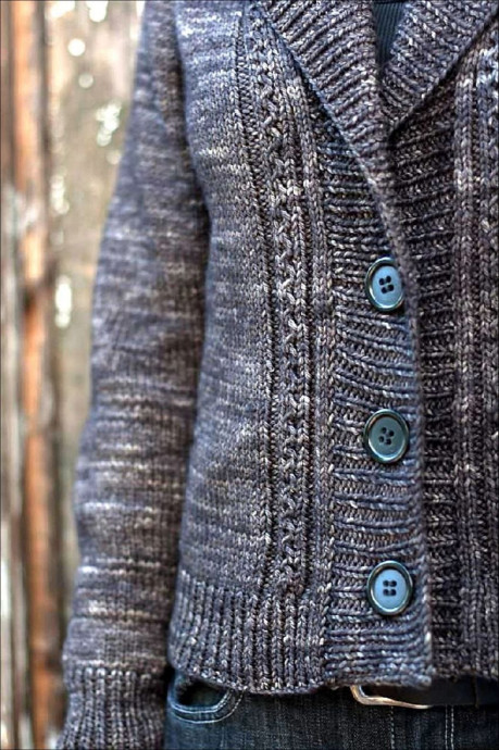 Вязаный женский жакет Dark and Stormy