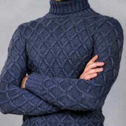 Утепляем мужской гардероб! Вяжем свитер спицами